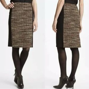 NWT $348 Lafayette 148 NY Nordstrom Eccentric Tweed Boucle Pencil Skirt 12 P